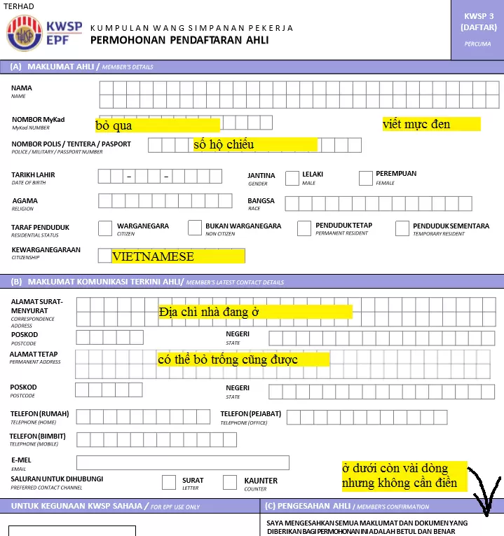 KWSP3-form